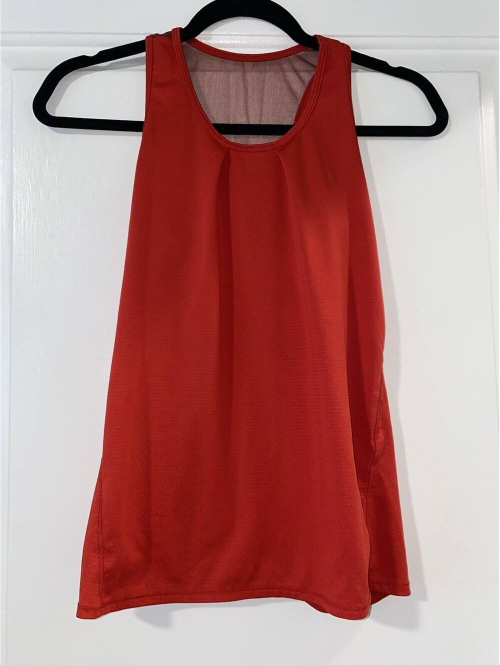 Lucky In Love red Tennis pickleball Tank Top Playing in Paradise Ribbed  Small